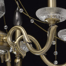 Piękny żyrandol z kryształowymi dodatkami do salonu MW-LIGHT Classic 482014206