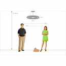 Pierścienie kryształowe LED - regulowana wysokość - lampa wisząca MW-LIGHT 498012003