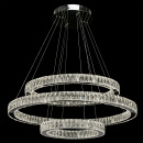 Pierścienie kryształowe LED - regulowana wysokość - lampa wisząca MW-LIGHT 498012003