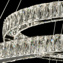 Pierścienie kryształowe LED - regulowana wysokość - lampa wisząca MW-LIGHT 498012003