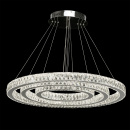 Pierścienie kryształowe LED - regulowana wysokość - lampa wisząca MW-LIGHT 498012003