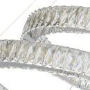 Pierścienie kryształowe LED - regulowana wysokość - lampa wisząca MW-LIGHT 498012003