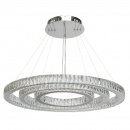 Pierścienie kryształowe LED - regulowana wysokość - lampa wisząca MW-LIGHT 498012003