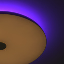 Plafon LED 60 cm z pilotem i aplikacją mobilną, głośnikiem i zmianą barwy DeMark 660012801