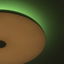 Plafon LED 60 cm z pilotem i aplikacją mobilną, głośnikiem i zmianą barwy DeMark 660012801