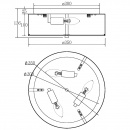 Plafon metalowy o wyjątkowej teksturze Ripple Maytoni MOD096CL-03CH