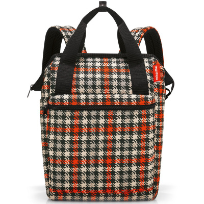 Plecak i torba w jednym Reisenthel Allrounder R Glencheck red RJR3068