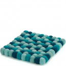 Podkładka pod gorące naczynia wełna owcza Lana Azzuro niebieska CI-469981