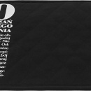 Podkładka stołowa 10 Przykazań healthy plan by ann czarna MSCN001