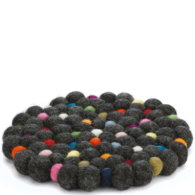 Podkładka wełniana pod gorące naczynia Lana Grigio czarna CI-469974