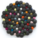 Podkładka wełniana pod gorące naczynia Lana Grigio czarna CI-469974