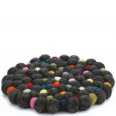 Podkładka wełniana pod gorące naczynia Lana Grigio czarna CI-469974