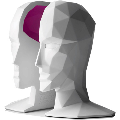 Podpórka na książki Knowledge in the Brain Menu biała 40003