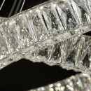Podwójna, kryształowa lampa wisząca CHIARO Crystal 498012202