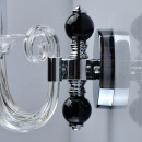 Podwójny kinkiet klasyczny, transparentne ramiona i chrom MW-LIGHT Ella Elegance 483024302