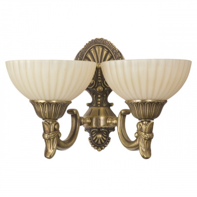 Podwójny kinkiet ścienny antyczny mosiądz Aphrodite MW-Light Classic 317020202