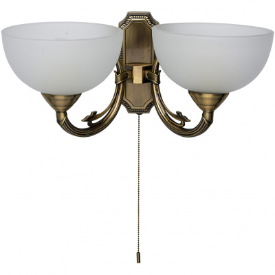 Podwójny kinkiet starogrecki w kolorze mosiądzu Olimp MW-Light 318020902