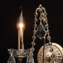 Podwójny, klasyczny kinkiet w złotym kolorze MW-LIGHT Crystal 367023502