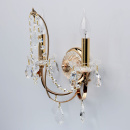 Podwójny, klasyczny kinkiet w złotym kolorze MW-LIGHT Crystal 367023502