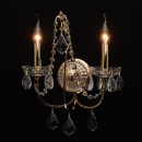 Podwójny, klasyczny kinkiet w złotym kolorze MW-LIGHT Crystal 367023502