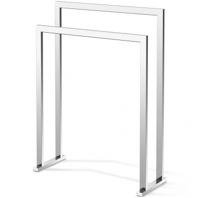 Podwójny stojak łazienkowy na ręczniki Linea Zack stal polerowana 40040