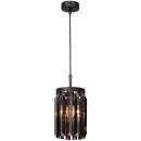 Pojedyncza lampa wisząca czarne kryształy Vitaluce VE5155-1/1S