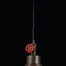 Pojedyncza lampa wisząca z czerwonym zaworem Valve Maytoni Loft T020-01-R