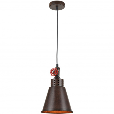 Pojedyncza lampa wisząca z czerwonym zaworem Valve Maytoni Loft T020-01-R