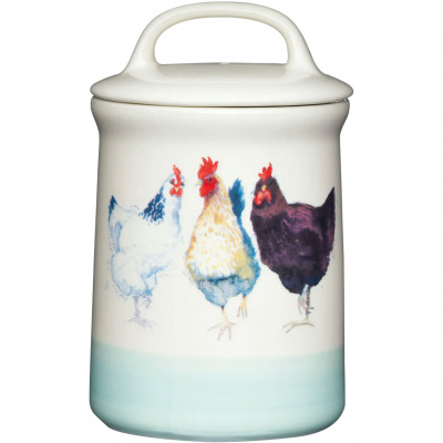 Pojemnik ceramiczny na herbatę Kury Apple Farm Kitchen Craft AFTEA