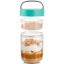 Pojemnik hermetyczny na posiłek 0,4 Litra Jar To Go Lekue turkusowy 0301014Z07U150