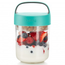 Pojemnik hermetyczny na posiłek 0,4 Litra Jar To Go Lekue turkusowy 0301014Z07U150