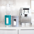 Pojemnik kuchenny beżowy, metalowy z okienkiem Classic Wesco 321206-23