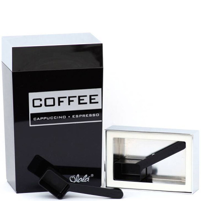 Pojemnik kuchenny OLaLa 1,25L czarno-chromowy OL-284