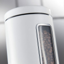 Pojemnik kuchenny różowy, metalowy z okienkiem Classic Wesco 321206-26