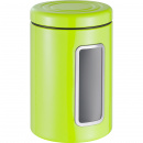 Pojemnik kuchenny zielony, metalowy z okienkiem Classic Wesco 321206-20