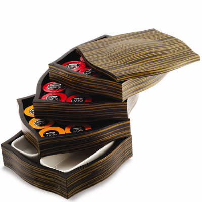 Pojemnik na kapsułki kawy MyCoffee Legnoart ciemny CC-4