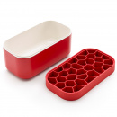 Pojemnik na lód i foremka ICE BOX Lekue czerwony 0250400R05C002