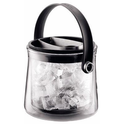 Pojemnik na lód ze szczypcami Bodum Cool czarny BD-10984-01