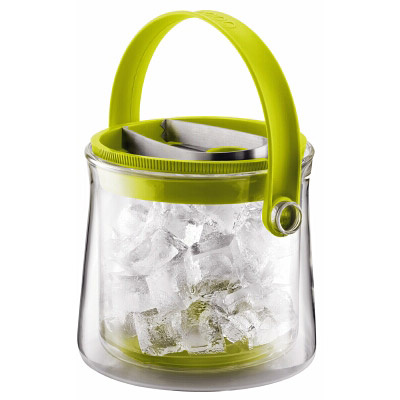 Pojemnik na lód ze szczypcami Bodum Cool zielony BD-10984-565