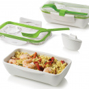 Pojemnik na lunch Bento Box Black Blum biało-zielony BT001