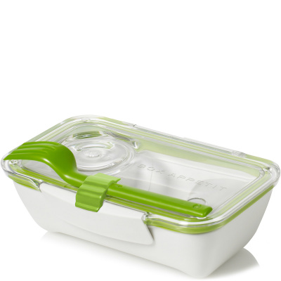 Pojemnik na lunch Bento Box Black Blum biało-zielony BT001
