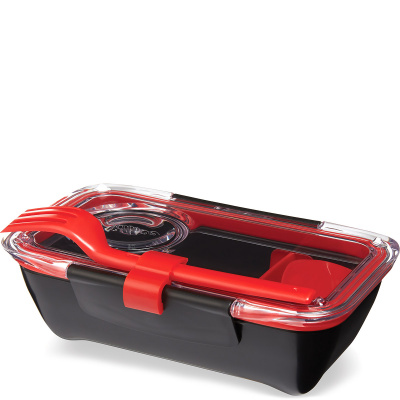 Pojemnik na lunch Bento Box Black Blum czarno-czerwony BT004