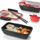 Pojemnik na lunch Bento Box Black Blum czarno-czerwony BT004