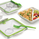 Pojemnik na lunch Box Appetit Black Blum biało-zielony BA001