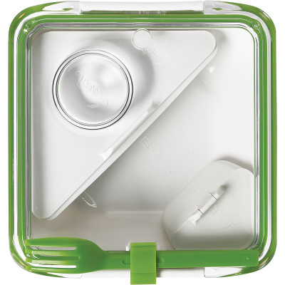 Pojemnik na lunch Box Appetit Black Blum biało-zielony BA001