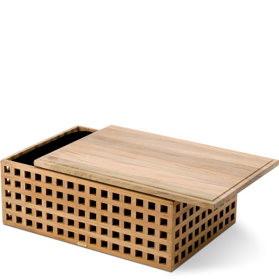 Pojemnik na pieczywo tekowy z deską do krojenia Pantry Skagerak S1835350