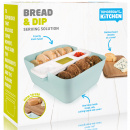 Pojemnik na pieczywo z deską bambusową Tomorrow's Kitchen Vintage Blue TK-27107603