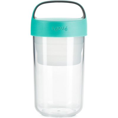 Pojemnik na posiłek 0,6 Litra Jar To Go Lekue turkusowy 0301020Z07U150