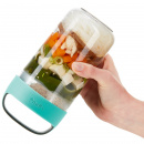 Pojemnik na posiłek 0,6 Litra Jar To Go Lekue turkusowy 0301020Z07U150