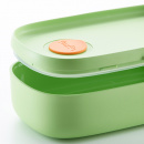 Pojemnik na posiłek 2 x 0,5 Litra Lunchbox To Go Lekue limonkowy 0301030V12M017
